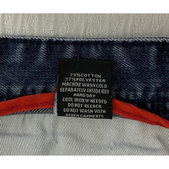 Makobi‎ Distressed Denim Shorts Mens Size 46 Blue Moto Biker Jorts Shredded - Picture 7 of 12